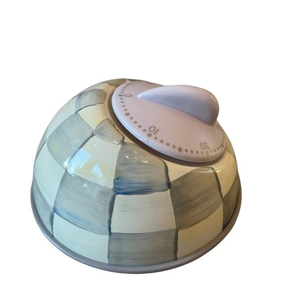 Brand New Mackenzie-Childs Sterling Check Kitchen Timer - Picture 3 of 10